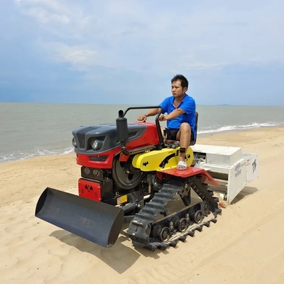 Maszyna do czyszczenia plaży przez ciągnik do procesu oczyszczania alkalicznego