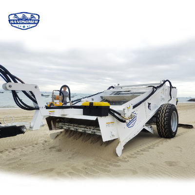 1800 kg Waga Hydraulicznie sterowany wibrujący ekran Sprzęt do czyszczenia plaży piaskowej
