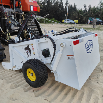 Przemysłowy ciągnik do czyszczenia plaży piaskowej z hydraulicznie sterowanym wibrującym ekranem
